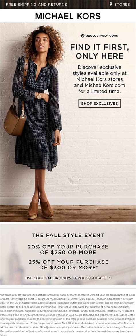 michael kors coupon code june 2020